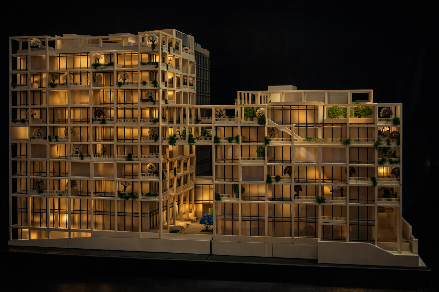 3D printed IT park model Jayalakshmi Group Bangalore architectural scale model